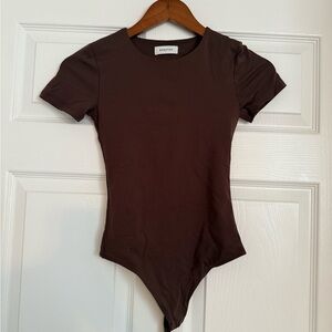 Babaton Brown Bodysuit